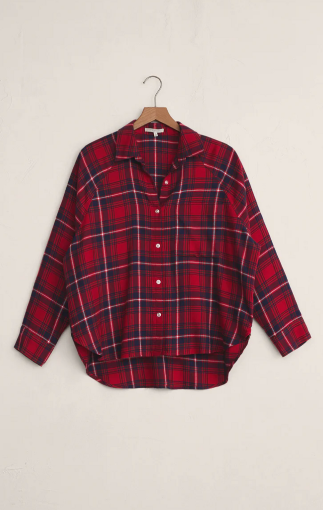 Z SUPPLY RIVER PLAID BUTTON UP