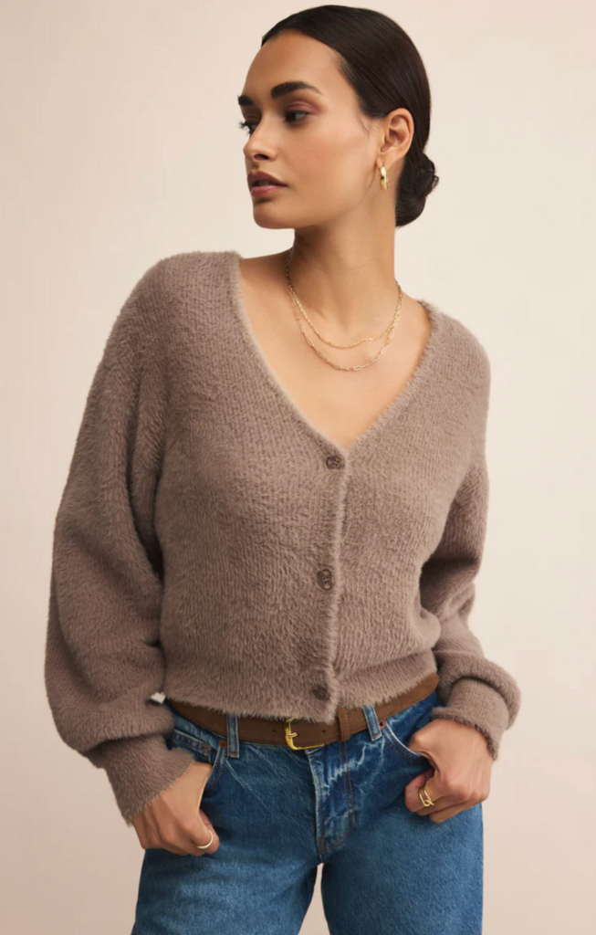 Z SUPPLY SADIRA FLUFFY CROP CARDIGAN