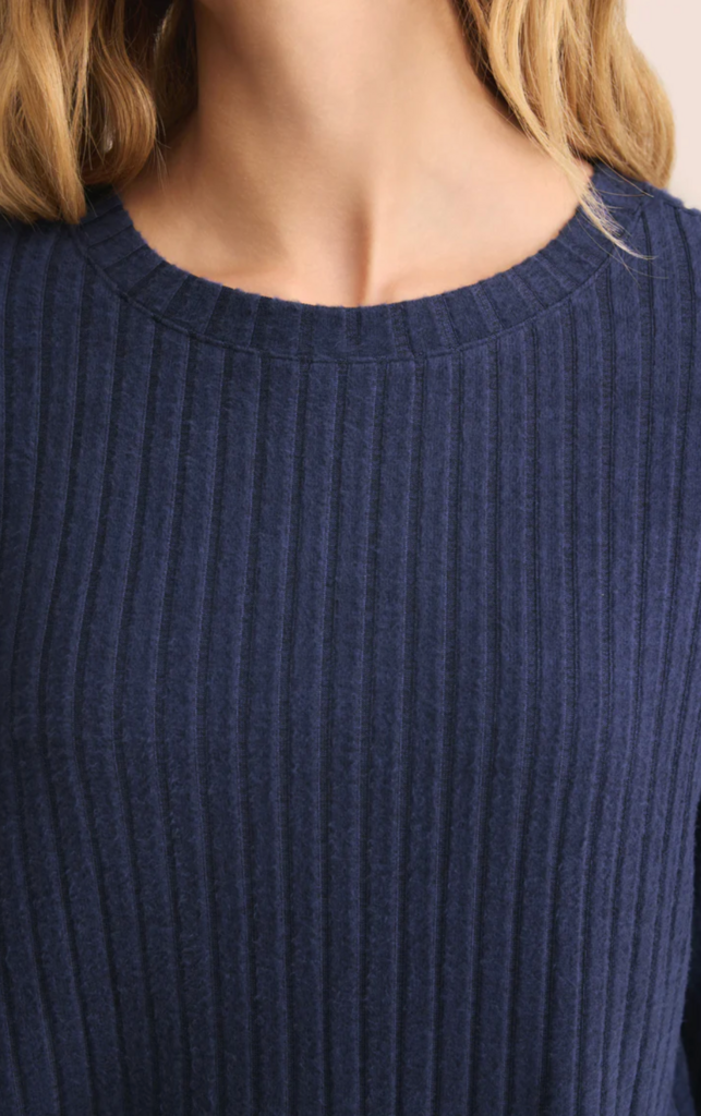 Z SUPPLY ELFIE RIB LONG SLEEVE TOP