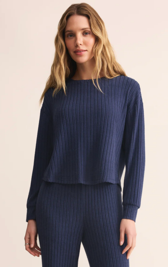 Z SUPPLY ELFIE RIB LONG SLEEVE TOP