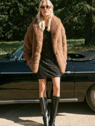 Z SUPPLY LOGAN FAUX FUR COAT