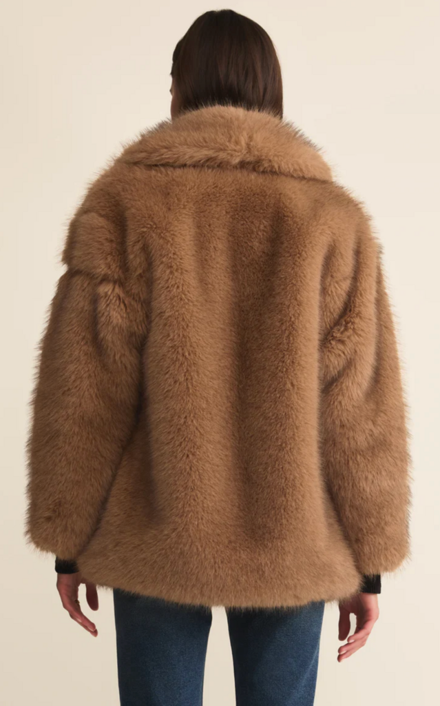Z SUPPLY LOGAN FAUX FUR COAT