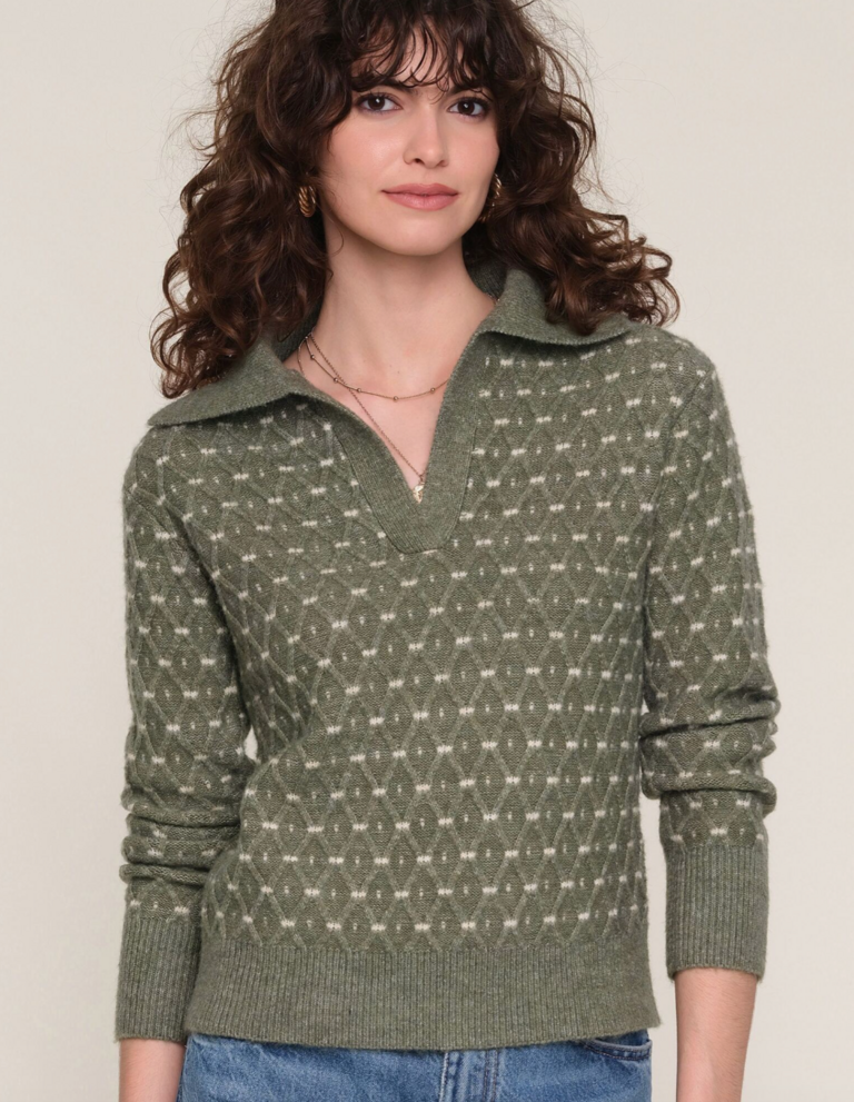 HEARTLOOM FARROW SWEATER GRASS