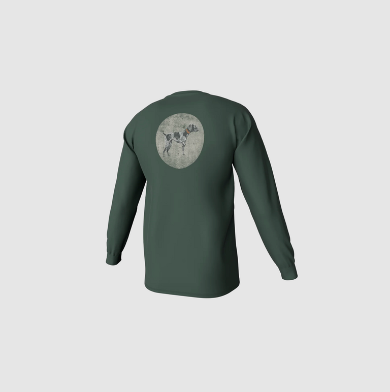 SOUTHERN POINT VINTAGE CIRCLE GREYTON LONG SLEEVE POCKET TEE