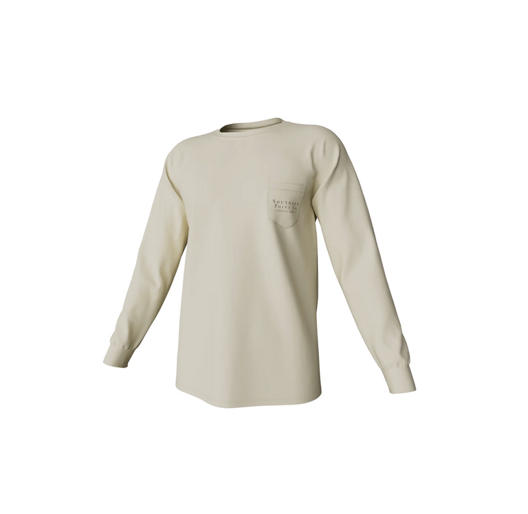 SOUTHERN POINT GREYTON DETAIL LONG SLEEVE POCKET TEE