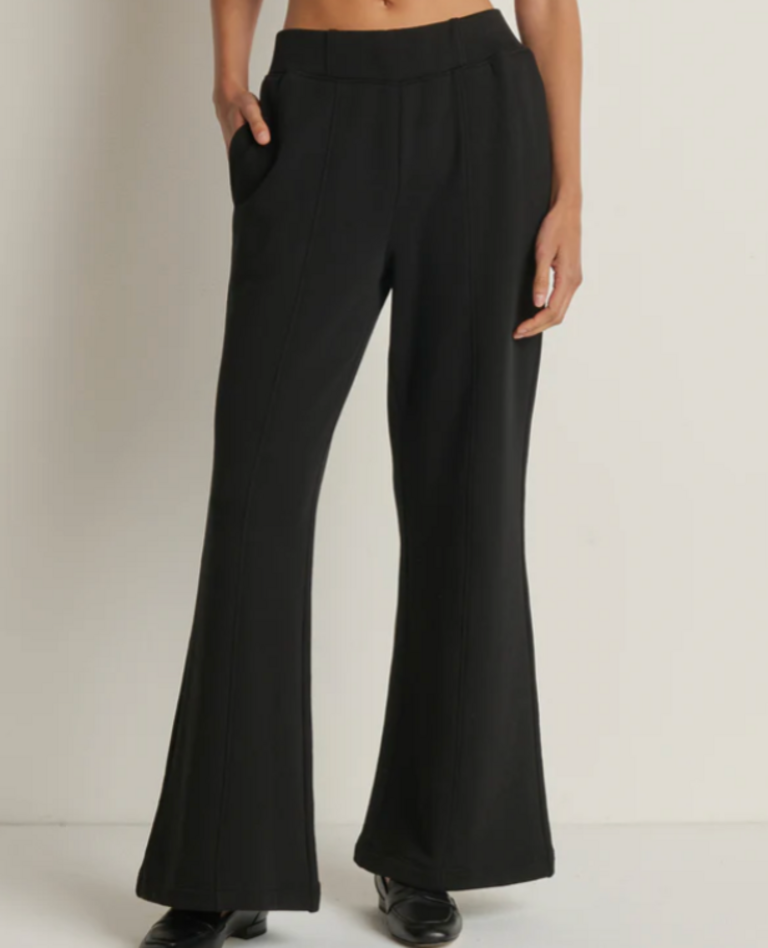 NATION LTD REECE KICK FLARE SWEATPANT JET BLACK