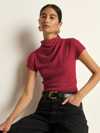 NATION LTD KATIE DRAPED TOP SNAGRIA