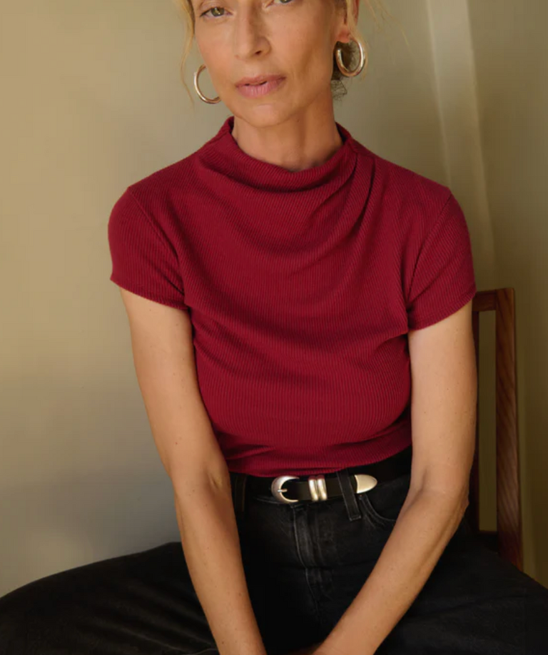 NATION LTD KATIE DRAPED TOP SNAGRIA