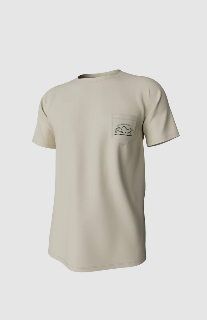 SOUTHERN POINT RIVER CAMPING SHORT SLEEVE POCKET TEE