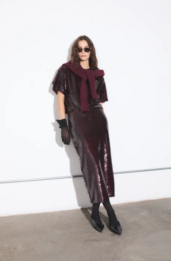 DÈLUC LOGAN SKIRT BORDEAUX