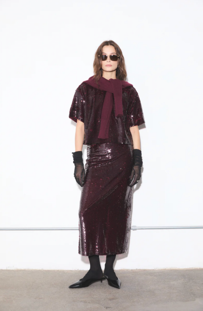 DÈLUC LOGAN SKIRT BORDEAUX