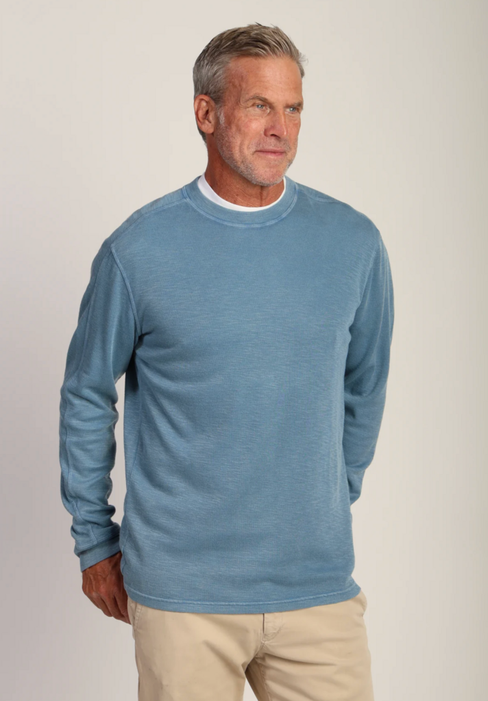 TRUE GRIT JACKSON ULTRA SOFT-RIBBED KNIT CREWNECK