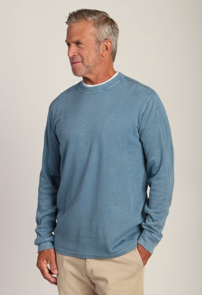 TRUE GRIT JACKSON ULTRA SOFT-RIBBED KNIT CREWNECK