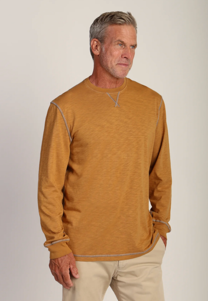 TRUE GRIT HERITAGE SLUB LONG SLEEVE CREWNECK
