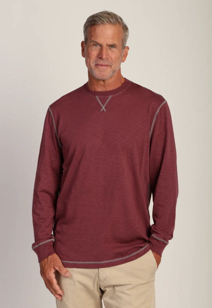 TRUE GRIT HERITAGE SLUB LONG SLEEVE CREWNECK