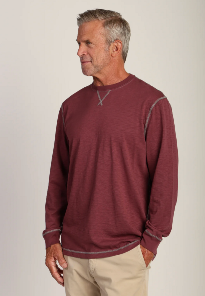 TRUE GRIT HERITAGE SLUB LONG SLEEVE CREWNECK