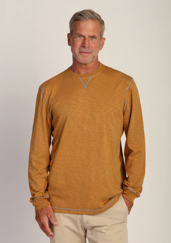 TRUE GRIT HERITAGE SLUB LONG SLEEVE CREWNECK