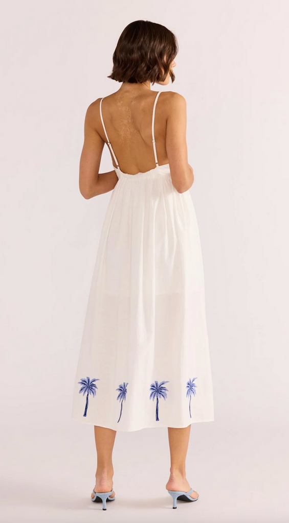 MINKPINK ISADORA EMBROIDERED MIDI DRESS