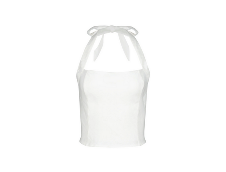 BISHOP+YOUNG POSITANO LINEN HALTER