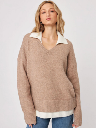 JOHN & JENN SAGE SWEATER HAZELWOOD
