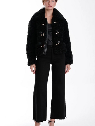 KARINA GRIMALDI NOELLE FUR JACKET