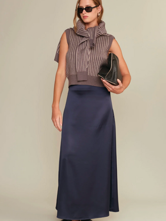 DÈLUC MARCUS SKIRT NAVY