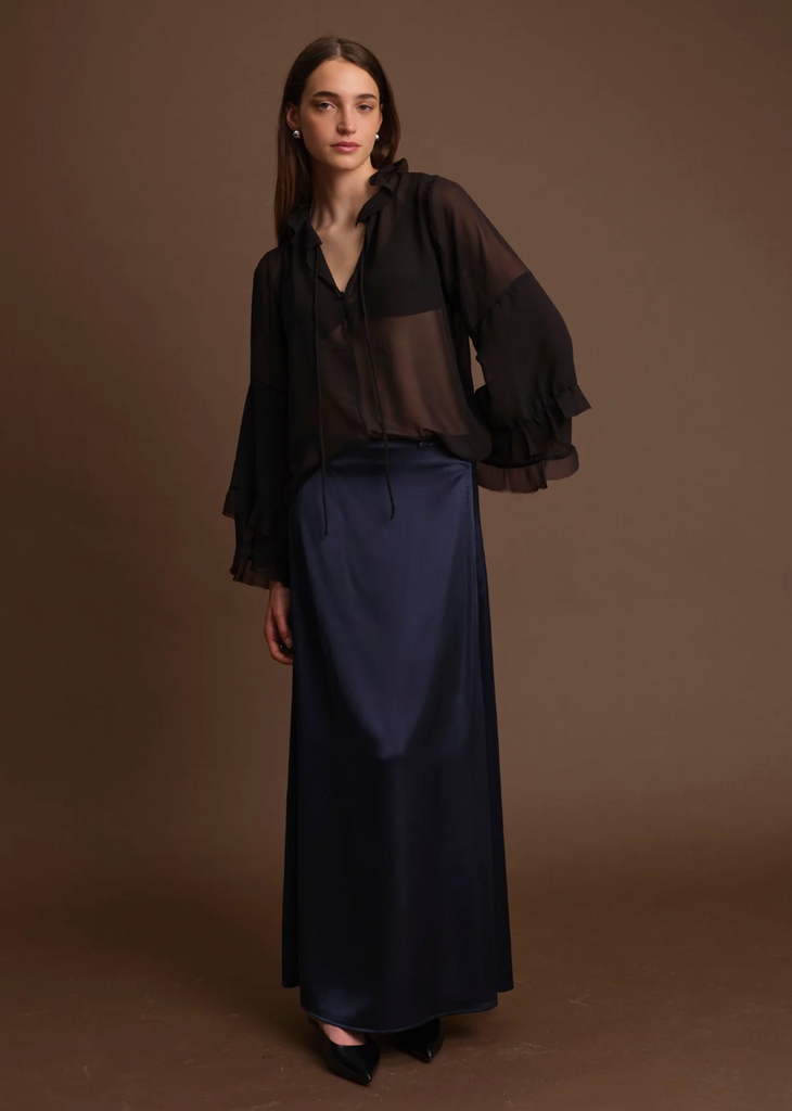 DÈLUC MARCUS SKIRT NAVY