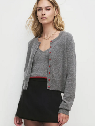 FAVORITE DAUGHTER CROPPED REBECCA CARDIGAN