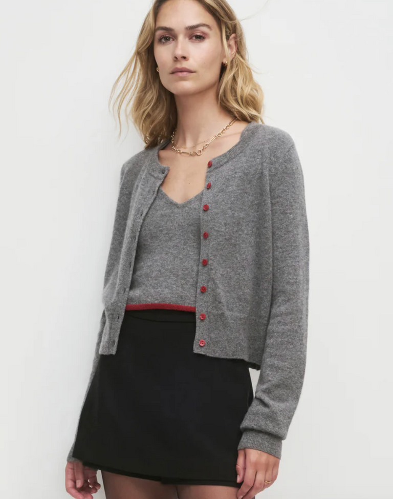 FAVORITE DAUGHTER CROPPED REBECCA CARDIGAN