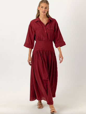 GABRIELLA DRESS SYRAH