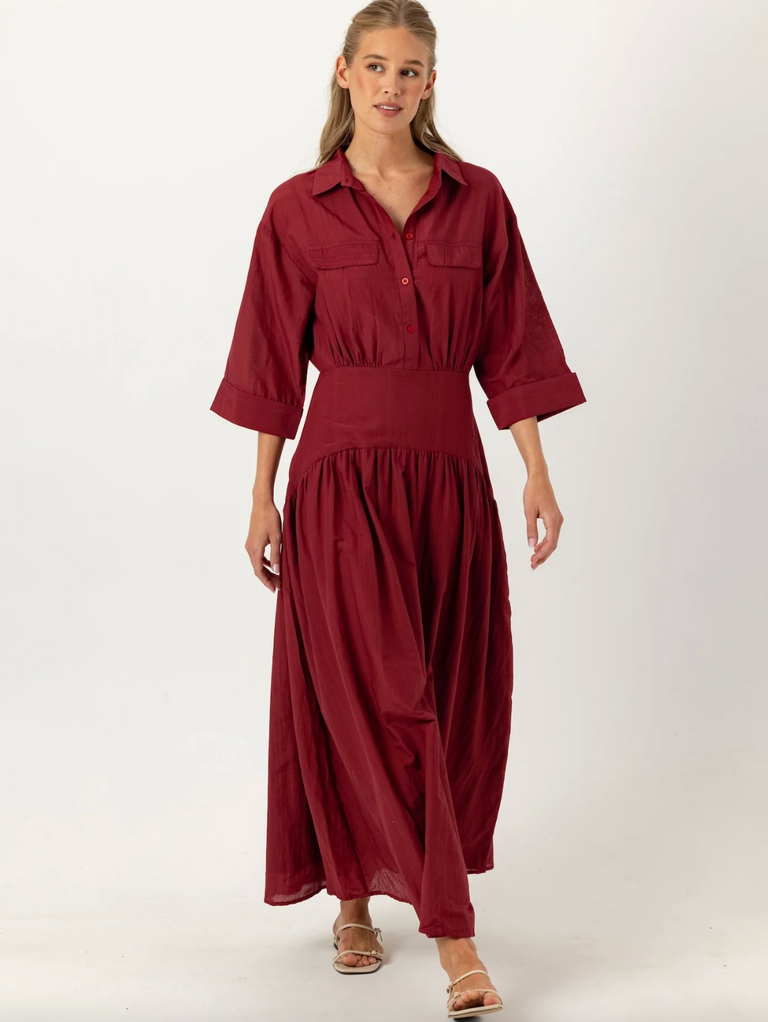 GABRIELLA DRESS SYRAH
