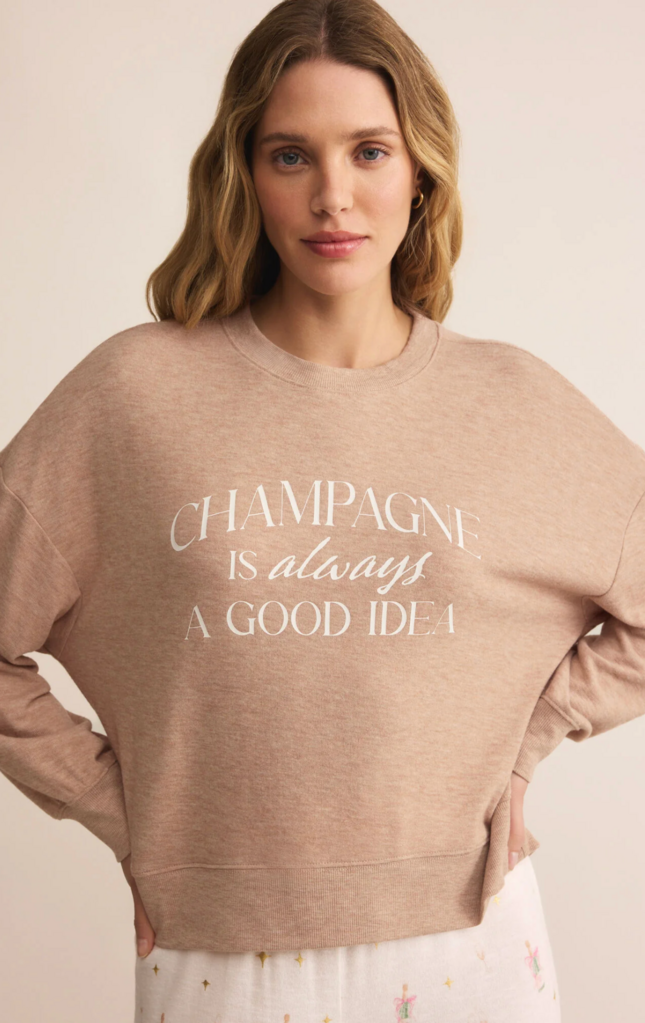 Z SUPPLY CHAMPAGNE LONG SLEEVE SHIRT