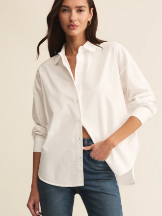 Z SUPPLY ELEVATED POPLIN BUTTON UP