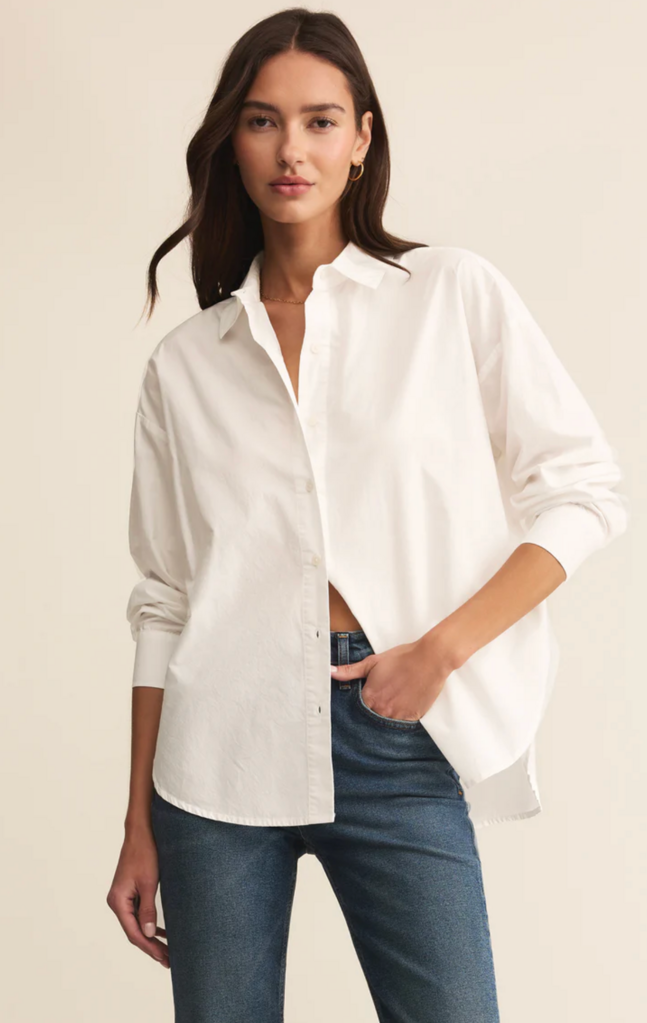 Z SUPPLY ELEVATED POPLIN BUTTON UP