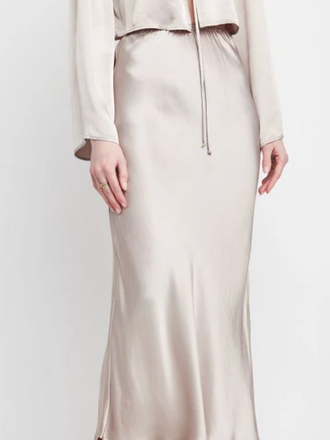 LUNA SLIP SKIRT SNOW