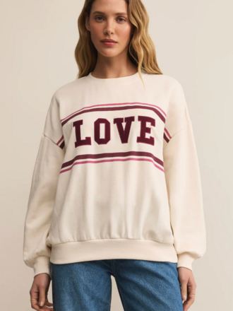 Z SUPPLY OVERSIZED LOVE SWEATSHIRT