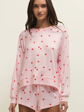 Z SUPPLY MIRA HEART LONG SLEEVE TOP