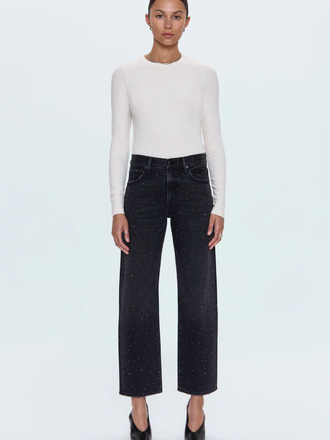 PISTOLA LEXI MID RISE BOWED STRAIGHT JEAN