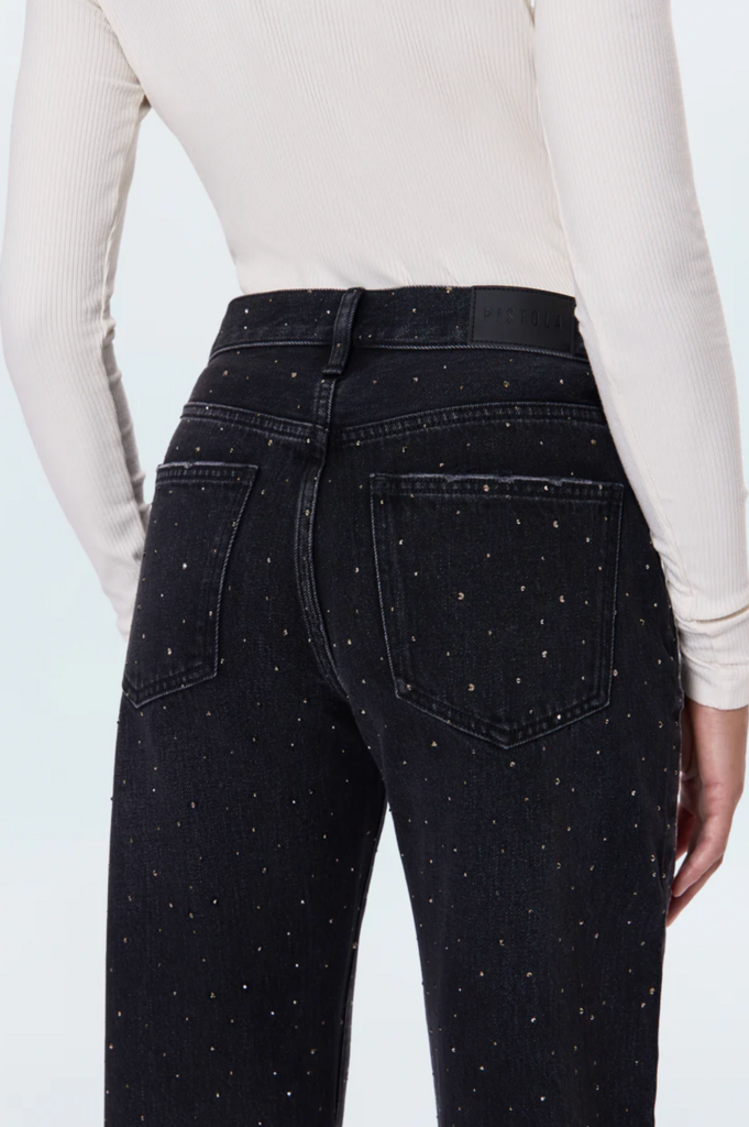 PISTOLA LEXI MID RISE BOWED STRAIGHT JEAN