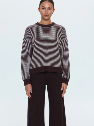 PISTOLA AURA RELAXED CREWNECK SWEATER