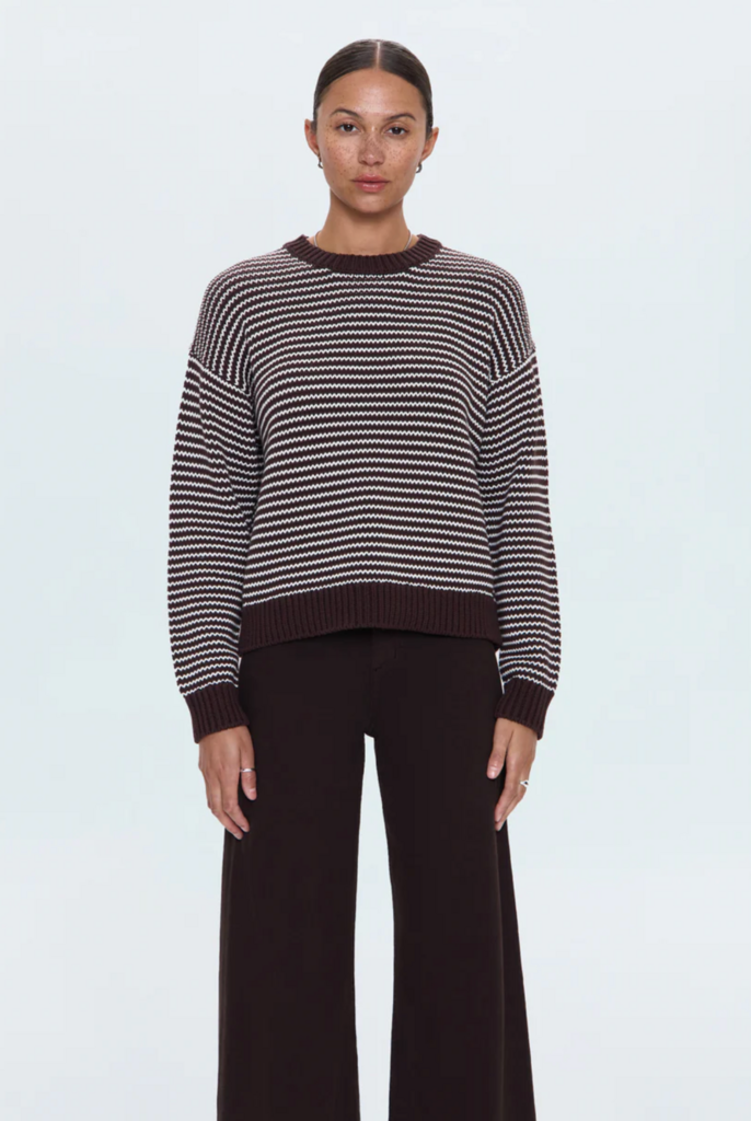 PISTOLA AURA RELAXED CREWNECK SWEATER