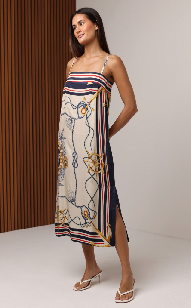SHORE TRINA MIDI DRESS