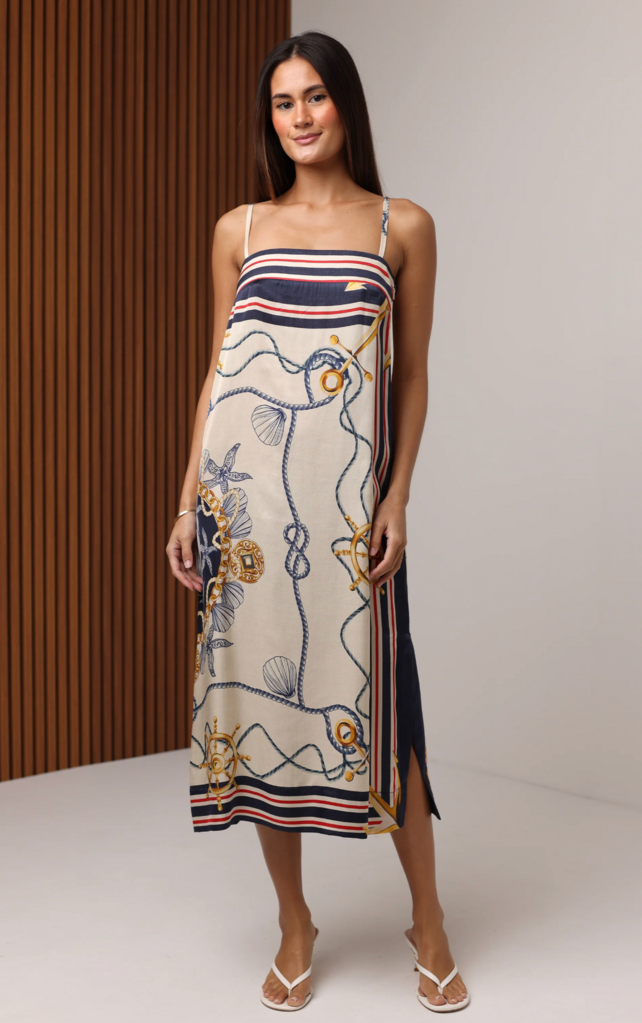 SHORE TRINA MIDI DRESS