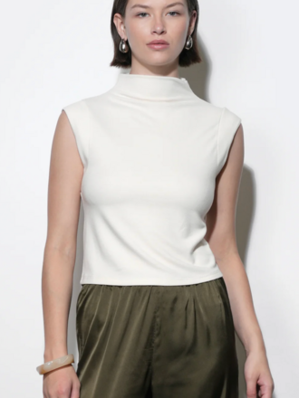 PALOMA FUNNEL NECK KNIT TOP