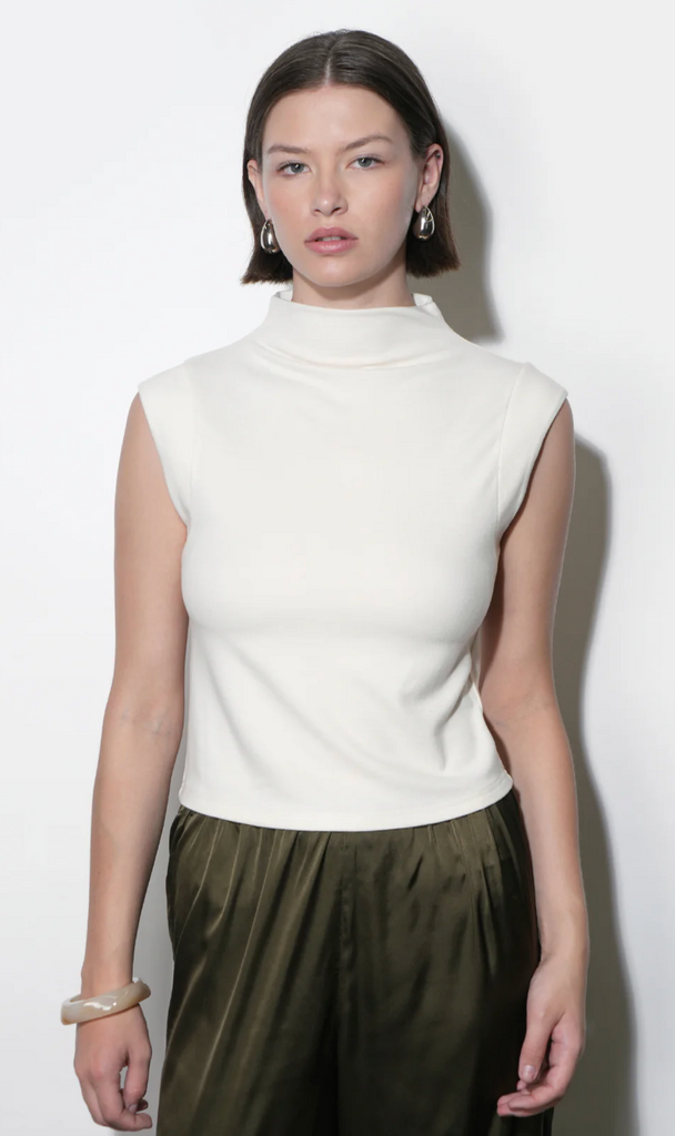 PALOMA FUNNEL NECK KNIT TOP