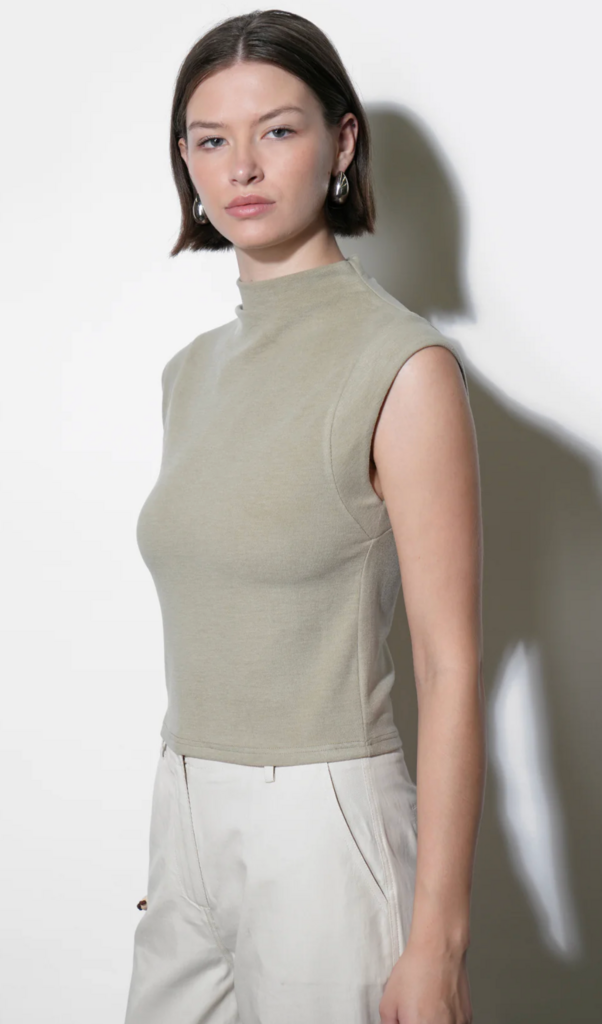 PALOMA FUNNEL NECK KNIT TOP