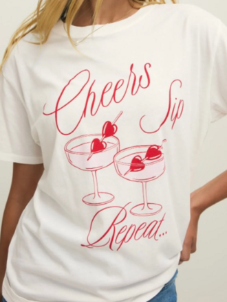 Z SUPPLY CHEERS BOYFRIEND TEE