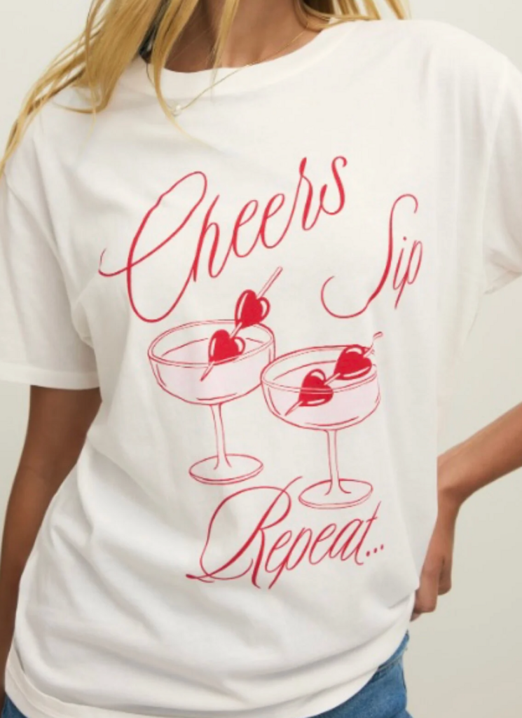 Z SUPPLY CHEERS BOYFRIEND TEE