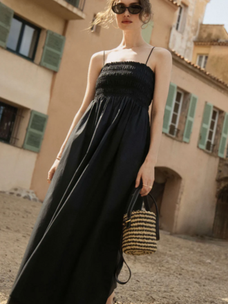 Z SUPPLY CORNELIA POPLIN MAXI DRESS