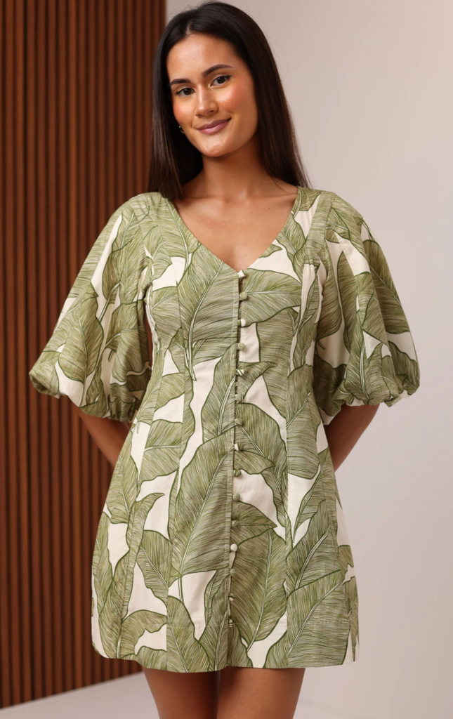 SHORE SHAYLA SEAMED MINI DRESS